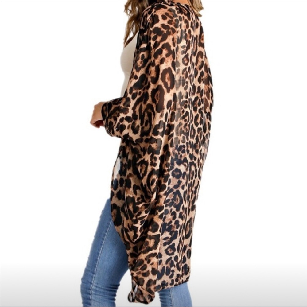 Sale Leopard print cardigan/kimono last one - Picture 2 of 8